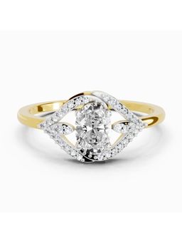 Sparkles - Lab Grown Diamond 0.51 Carat Oval Halo Ring Gold