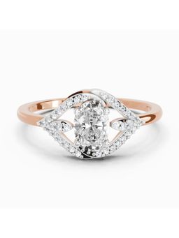 Sparkles - Lab Grown Diamond 0.51 Carat Oval Halo Ring Rose Gold