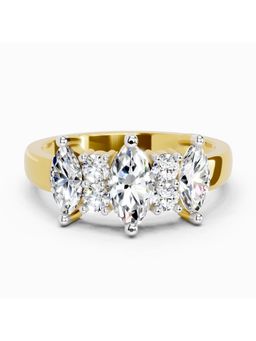 Sparkles - Lab Grown Diamond 1.08 Carat Marquise Three-Stone Ring Gold