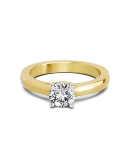 Sparkles - Lab Grown Diamond 0.7 Carat Round Solitaire Ring Gold