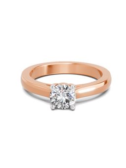Sparkles - Lab Grown Diamond 0.7 Carat Round Solitaire Ring Rose Gold