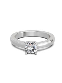 Sparkles - Lab Grown Diamond 0.7 Carat Round Solitaire Ring Silver