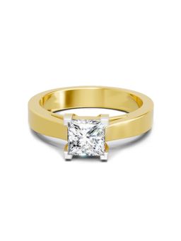 Sparkles - Lab Grown Diamond 0.85 Carat Princess Cut Solitaire Ring Gold