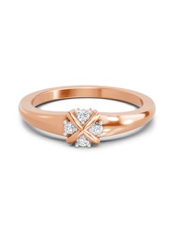 Sparkles - Lab Grown Diamond 0.08 Carat Round Cluster Ring Rose Gold