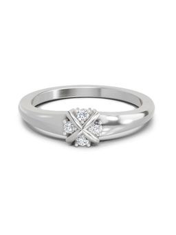 Sparkles - Lab Grown Diamond 0.08 Carat Round Cluster Ring Silver