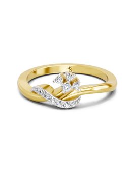Sparkles - Lab Grown Diamond 0.11 Carat Round Cluster Ring Gold