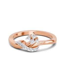 Sparkles - Lab Grown Diamond 0.11 Carat Round Cluster Ring Rose Gold