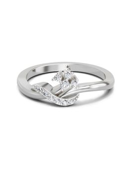 Sparkles - Lab Grown Diamond 0.11 Carat Round Cluster Ring Silver