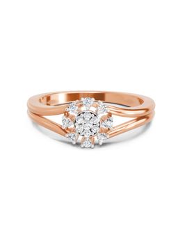 Sparkles - Lab Grown Diamond 0.17 Carat Round Solitaire Ring Rose Gold