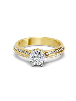 Sparkles - Lab Grown Diamond 0.96 Carat Round Solitaire Ring Gold