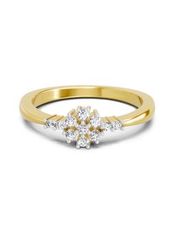 Sparkles - Lab Grown Diamond 0.16 Carat Round Cluster Ring Gold