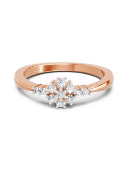 Sparkles - Lab Grown Diamond 0.16 Carat Round Cluster Ring Rose Gold