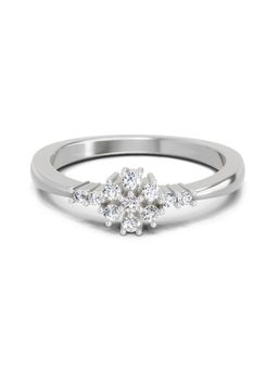 Sparkles - Lab Grown Diamond 0.16 Carat Round Cluster Ring Silver