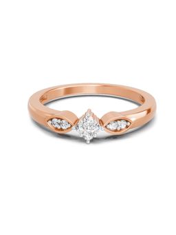 Sparkles - Lab Grown Diamond 0.11 Ct Round Cluster Ring Rose Gold