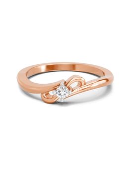 Sparkles - Lab Grown Diamond 0.07 Carat Round Solitaire Ring Rose Gold
