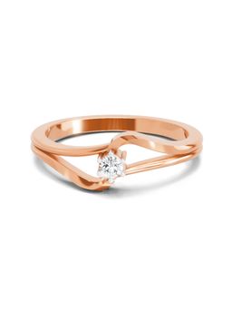 Sparkles - Lab Grown Diamond 0.18 Carat Round Solitaire Ring Rose Gold