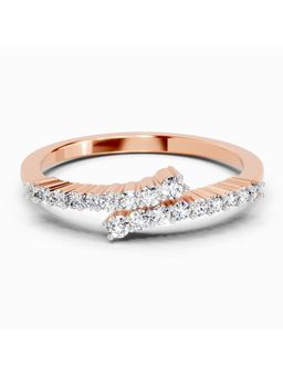 Sparkles - Lab Grown Diamond 0.18 Carat Round Fashion Ring Rose Gold