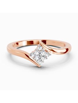 Sparkles - Lab Grown Diamond 0.09 Carat Round Shape Diamond Cluster Ring Rose Gold