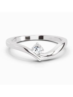 Sparkles - Lab Grown Diamond 0.14 Carat Round Shape Diamond Cluster Ring Silver