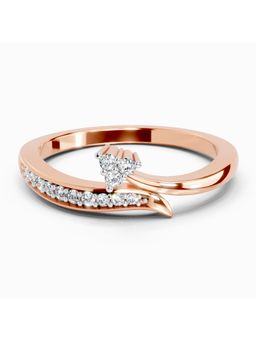 Sparkles - Lab Grown Diamond 0.09 Carat Round Fashion Ring Rose Gold