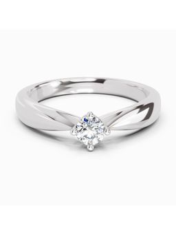 Sparkles - Lab Grown Diamond 0.16 Carat Round Solitaire Ring Silver