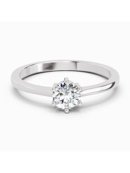 Sparkles - Lab Grown Diamond 0.5 Carat Round Solitaire Ring Silver