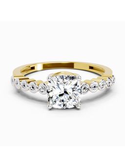 Sparkles - Lab Grown Diamond 0.58 Carat Cushion Engagement Ring Gold