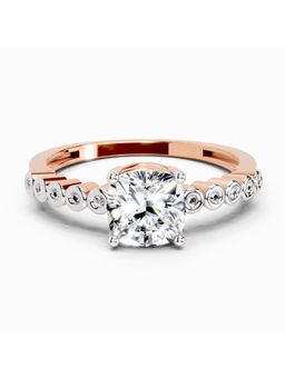 Sparkles - Lab Grown Diamond 0.58 Carat Cushion Engagement Ring Rose Gold