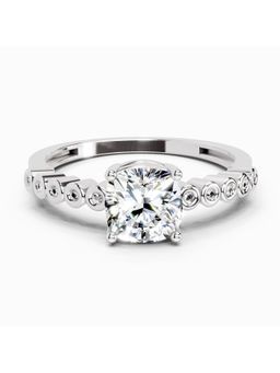 Sparkles - Lab Grown Diamond 0.58 Carat Cushion Engagement Ring Silver