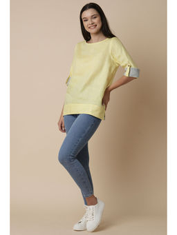 B Label - Yellow Whisper Top for Women