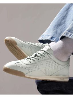 Rare Rabbit - Men Suede Leather Lace-Up Sneakers - Green