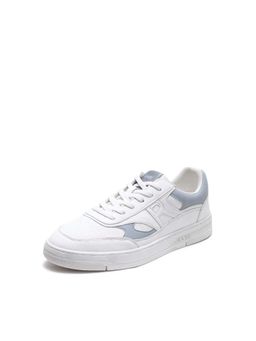 Rare Rabbit - Men Micro Fiber Lace-Up Sneakers - White