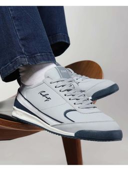 Rare Rabbit - Men Micro Fiber Lace-Up Sneakers - Grey
