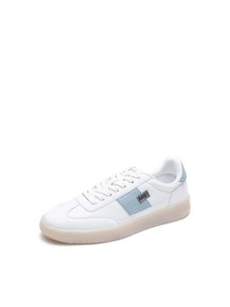 Rare Rabbit - Men Micro Fiber Lace-Up Sneakers - Blue