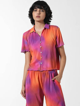 ONLY - Orange Tie Dye Print Shirt