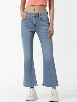 ONLY - Light Blue Mid Rise Bootcut Jeans