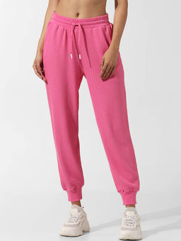 ONLY - Pink Cotton Knitted Joggers