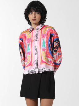 ONLY - Printed Satin Shirt