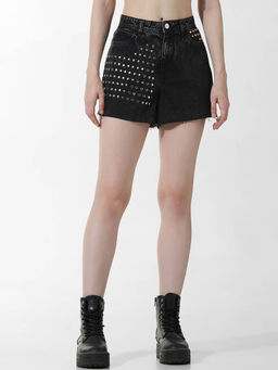 ONLY - Studded Denim Shorts