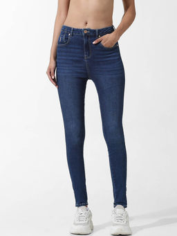 ONLY - Blue High Rise Skinny Jeans