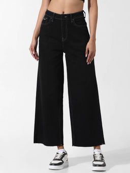 ONLY - Black High Rise Wide Leg Jeans