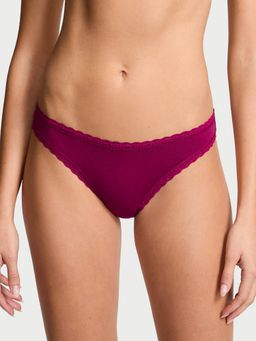 Victoria's Secret - Magenta The Lacie Lace-Waist Bikini Panty