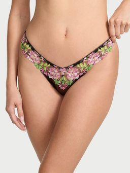 Victoria's Secret - Black Dream Angels Wisteria Embroidery Brazilian Hipster Panty