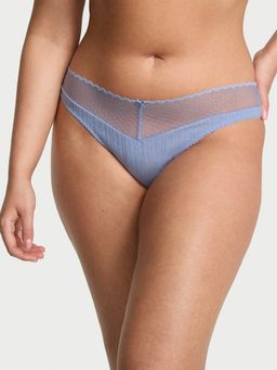 Victoria's Secret - Blue Stretch Pointelle Bikini Panty