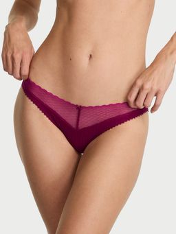 Victoria's Secret - Magenta Stretch Pointelle Bikini Panty