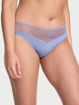 Victoria's Secret - Blue Stretch Pointelle High-Leg Brief Panty