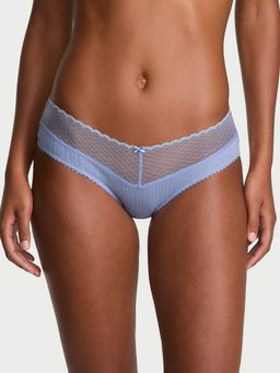 Victoria's Secret - Blue Stretch Pointelle Hip Hugger Hipster Panty