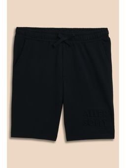 Allen Solly - Boys Solid Black Shorts