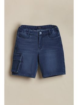 Allen Solly - Boys Blue Solid Shorts