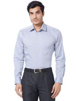 Raymond - Slim Solid Light Blue Formal Shirt